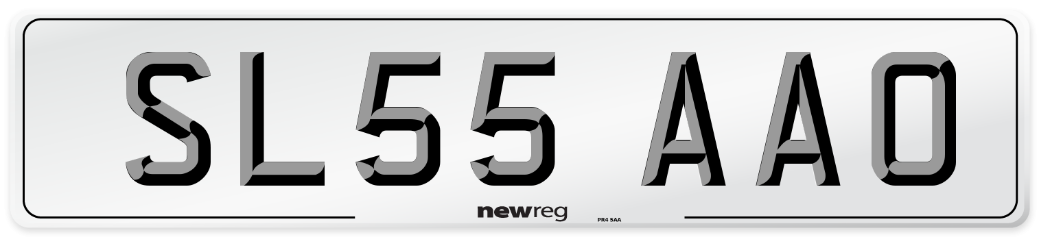 SL55 AAO Number Plate from New Reg